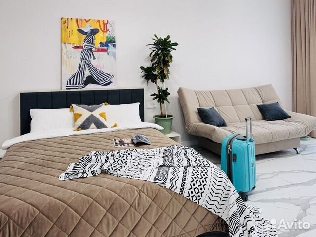 

Квартира-студия, 45 м², 2 кровати