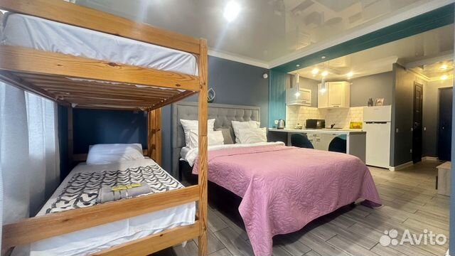 

Квартира-студия, 30 м², 4 кровати