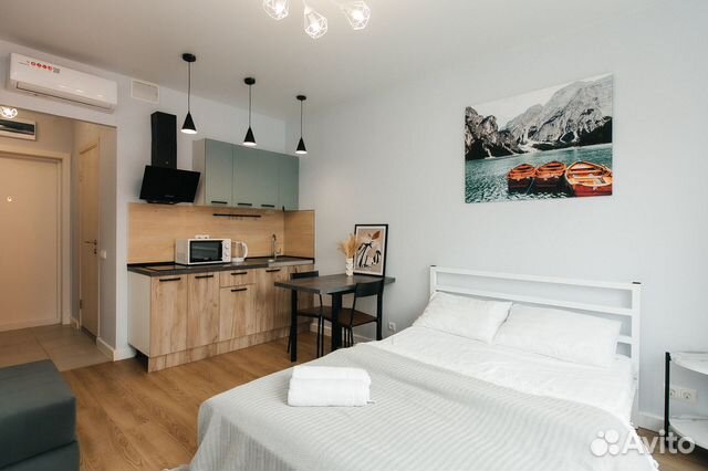

Квартира-студия, 19 м², 2 кровати