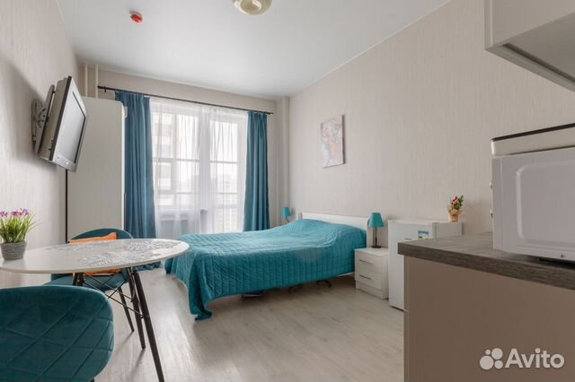 

Квартира-студия, 27 м², 2 кровати