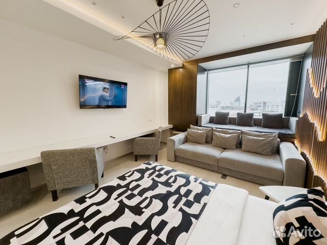 

Квартира-студия, 45 м², 2 кровати
