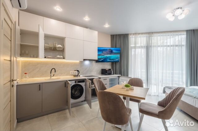

Квартира-студия, 35 м², 2 кровати