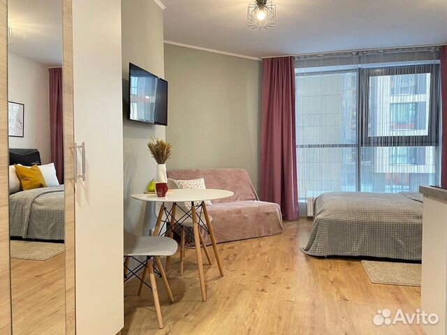 

Квартира-студия, 26 м², 2 кровати