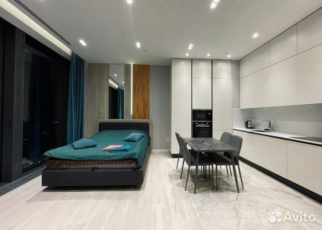 

Квартира-студия, 57 м², 2 кровати