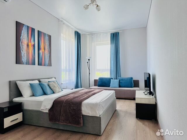

1-к. квартира, 45 м², 3 кровати