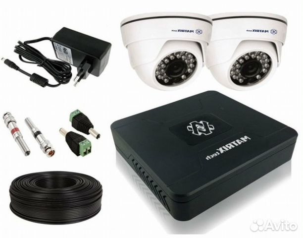 Комплект из 2 внутренних камер HD 720P