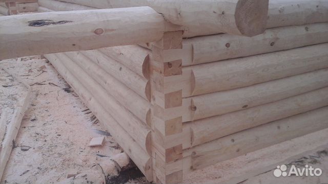 Сруб дома 7х8 + 2 м терраса + мансарда