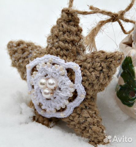 Новогодние Игрушки Из Джута Новогодние Игрушки Из Джута
