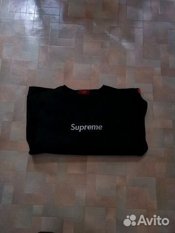 Supreme Split Crewneck Sweatshirt Large Black