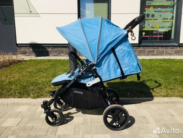 Коляска Valco Baby Snap 4 голубая +летний матрасик