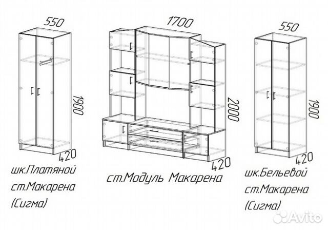 Схема сборки стенки макарена