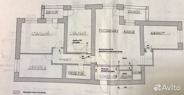 4-к квартира, 156 м², 2/10 эт.