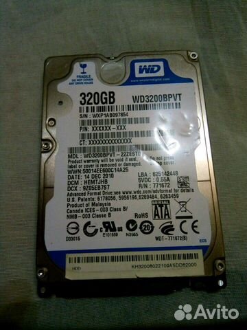 Жёсткий диск HDD 320GB 2,5