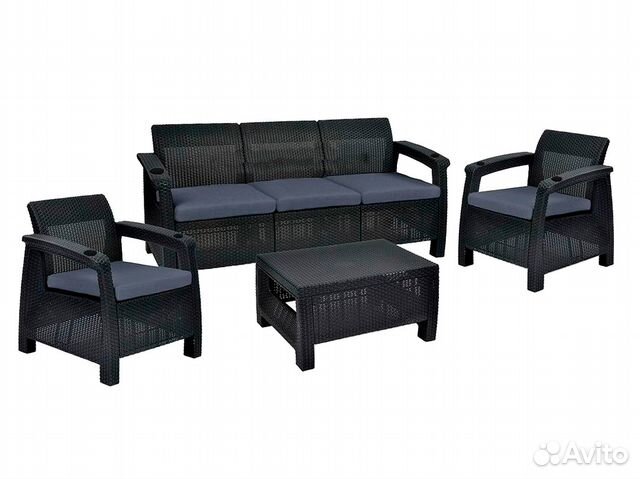 Комплект мебели Yalta Triple Set с подстаканниками Комплект мебели Yalta Triple Set с подстаканниками