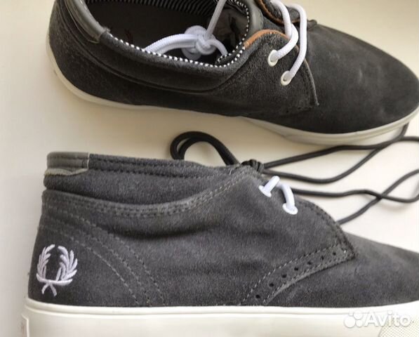 Кеды замшевые серые Fred Perry