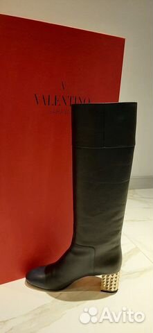 Сапоги кож Valentino 37 новые Сапоги кож Valentino 37 новые