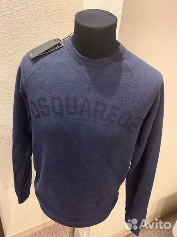 Толстовка кофта темно синяя Dsquared новая М