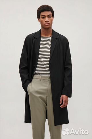 Пальто COS Dropped Shoulder Coat Black Пальто COS Dropped Shoulder Coat Black