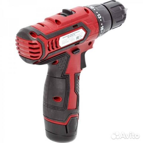 Шуруповерт аккумуляторный redverg RD-SD10L/2Y