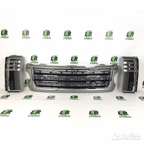 Решетки Range Rover 2010-2012 серые с черным