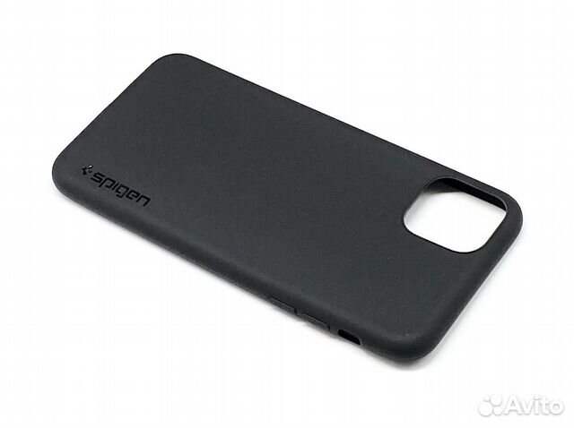 iPhone 11 Pro Max Чехол Spigen Черный Силикон