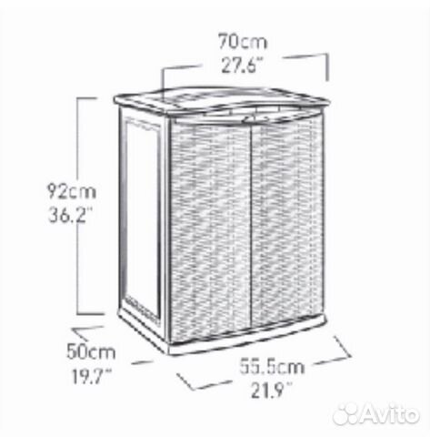 Тумба всепогодная Rattan 69,6х49,6х92,6см Тумба всепогодная Rattan 69,6х49,6х92,6см