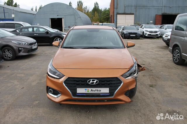 Hyundai Solaris 1.6 AT, 2017, битый, 55 070 км