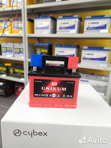 Аккумулятор 60Ач Unikum 500A обратной полярности