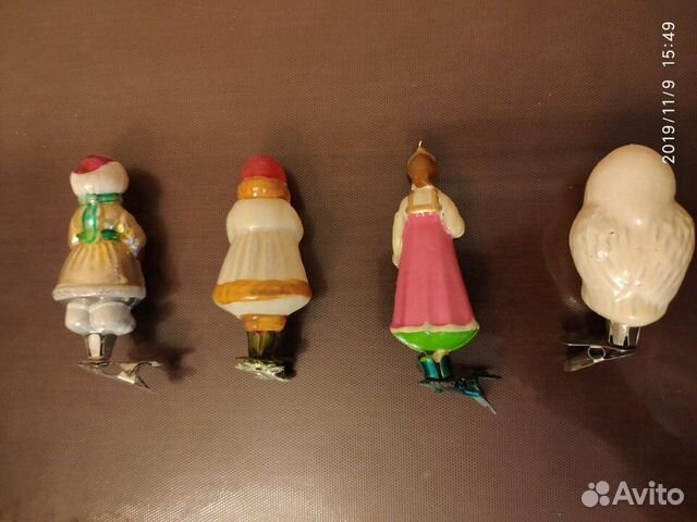 Ёлочные игрушки СССР на прищепках