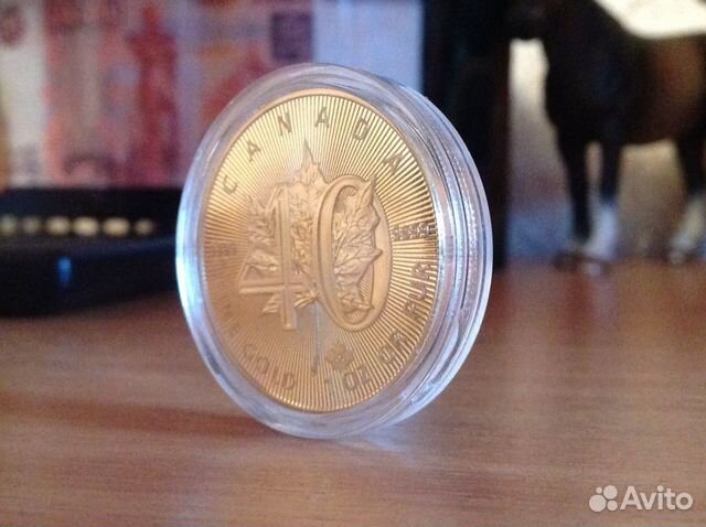 Коллекционная монета 24 К золото