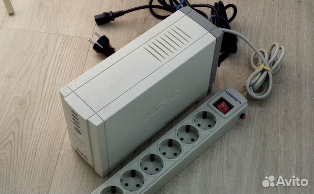 Комплект ибп APC CS 650 + сетевой фильтр + провода