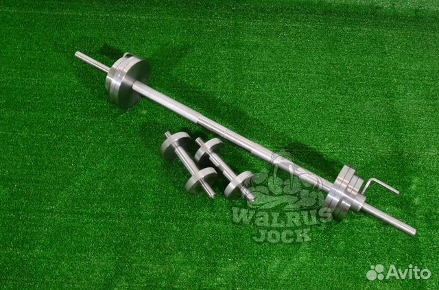 Комплект штанга 28кг (1,2м) + 2 гантели по 13,5кг