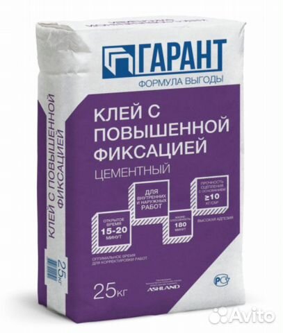 Клей для плитки Гарант 25 кг Клей для плитки Гарант 25 кг