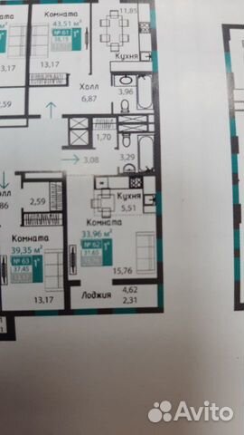 1-к квартира, 34 м², 11/15 эт.