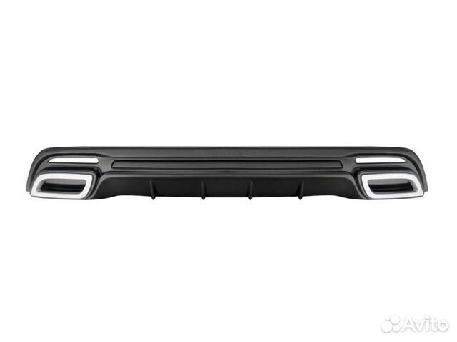 Диффузор GT заднего бампера Kia Rio III тиснение