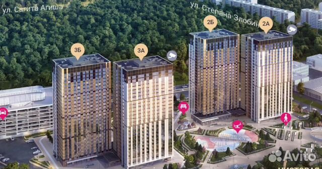 1-к квартира, 25.1 м², 17/26 эт. 1-к квартира, 25.1 м², 17/26 эт.