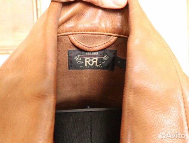 Кожаная куртка RRL Ralph Lauren