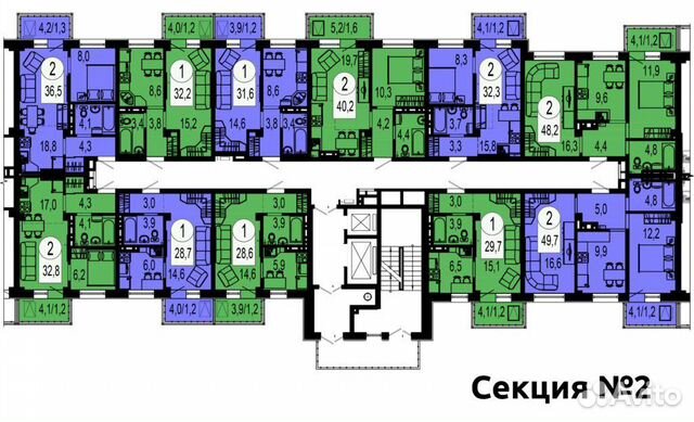 2-к квартира, 36.5 м², 6/19 эт. 2-к квартира, 36.5 м², 6/19 эт.