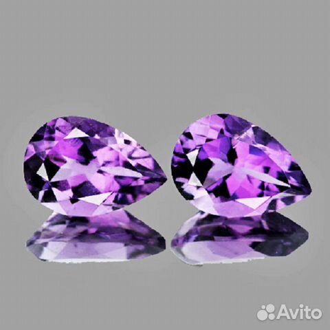 Аметист натуральный 3,17Ct к-кт 10х7мм pear
