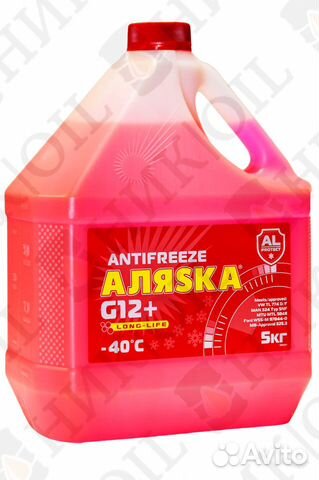 Антифриз Аляска G12+ Long Life красный 5кг Антифриз Аляска G12+ Long Life красный 5кг