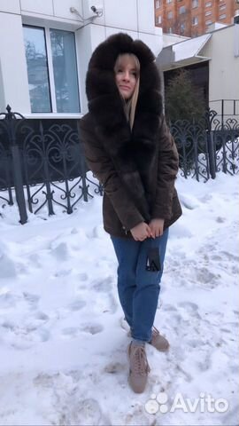 Парка с мехом песца