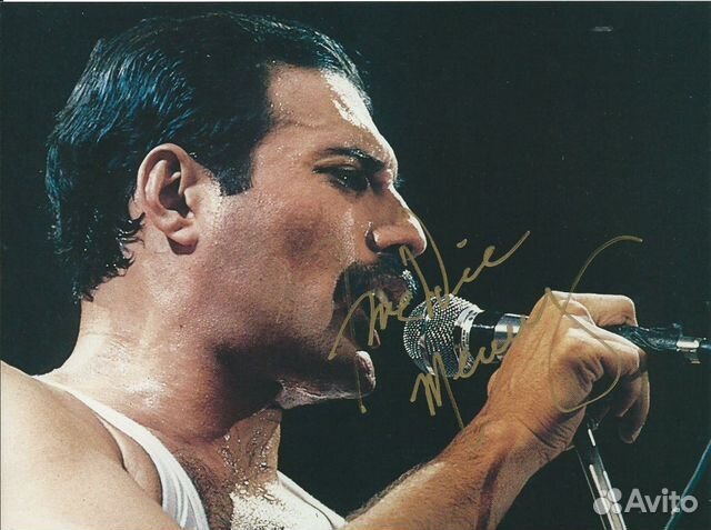 Freddie Mercury (Queen) - автограф (реплика) фото