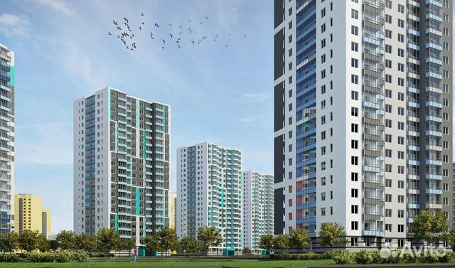 1-к квартира, 40.5 м², 11/21 эт. 1-к квартира, 40.5 м², 11/21 эт.