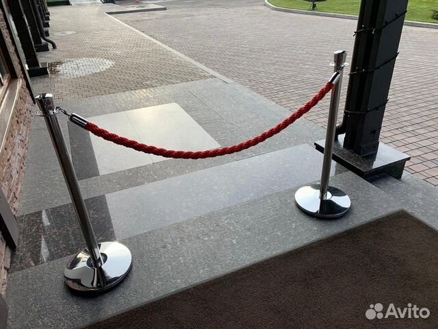 Канат оградительный плетеный Красный любой длины Канат оградительный плетеный Красный любой длины