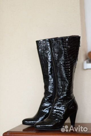 Сапоги кожаные