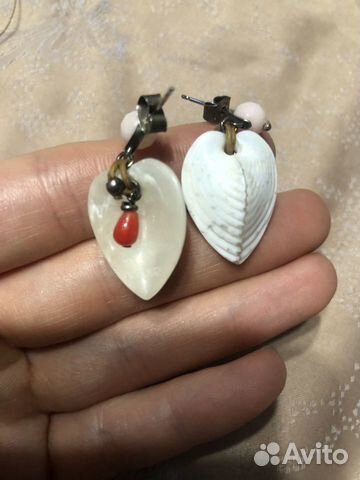 Серьги Nature Bijoux с ракушками лето, новые Серьги Nature Bijoux с ракушками лето, новые
