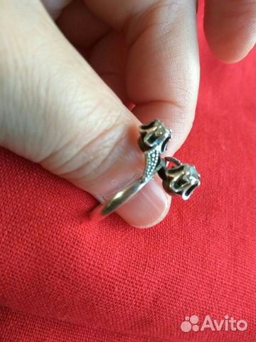 Серебряное кольцо 875пробы