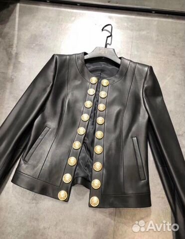 Куртка Balmain кожаная