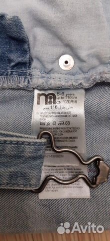 Джинсовый комбинезон Mothercare для девочки Джинсовый комбинезон Mothercare для девочки