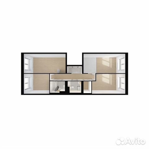 3-к квартира, 76.2 м², 6/15 эт. 3-к квартира, 76.2 м², 6/15 эт.